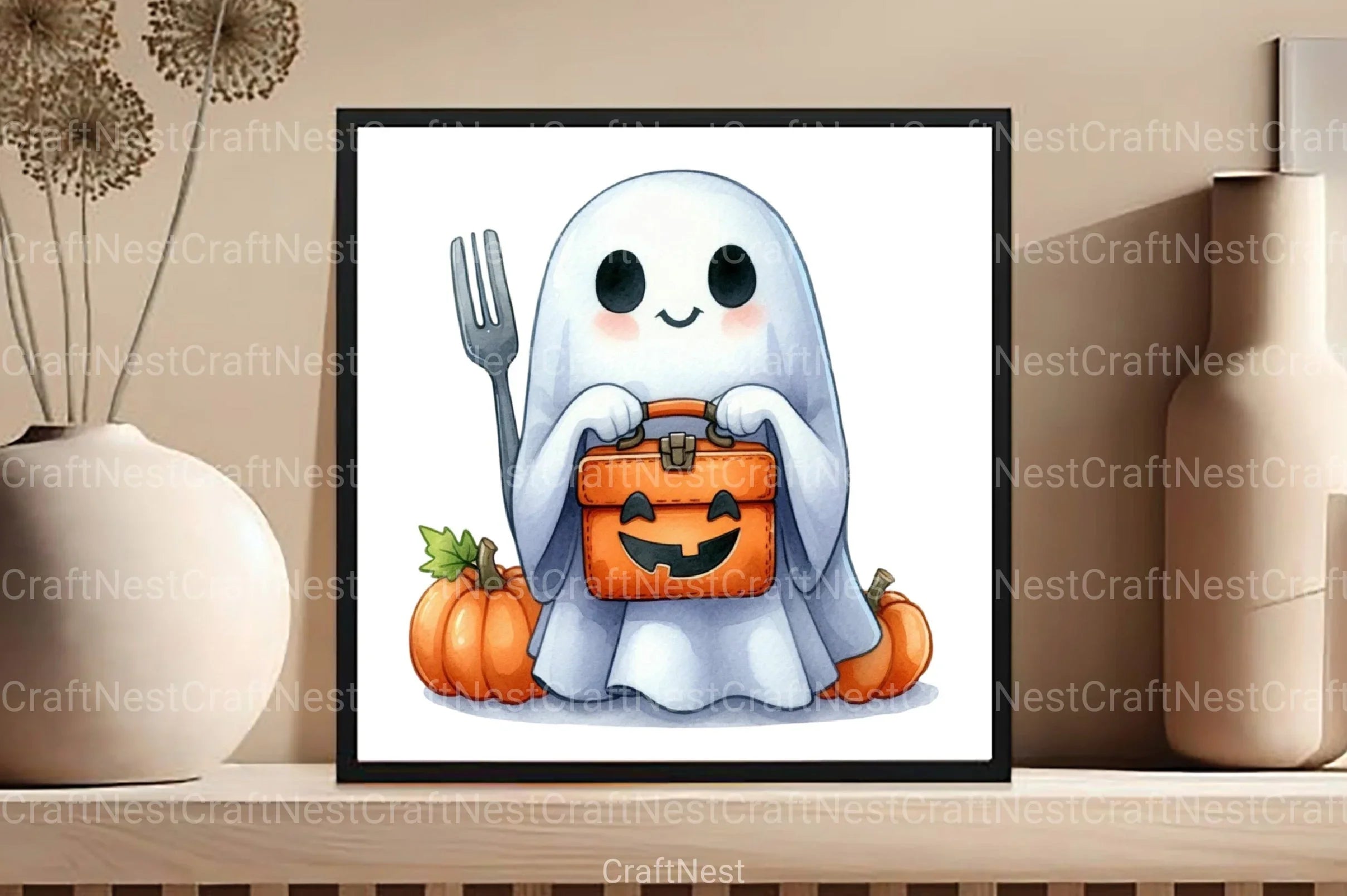 Ghost School Clipart Bundle - CraftNest - Digital Crafting and Art