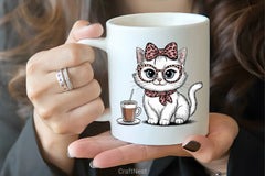 Bow Cat Clipart Bundle 1 - CraftNest - Digital Crafting and Art