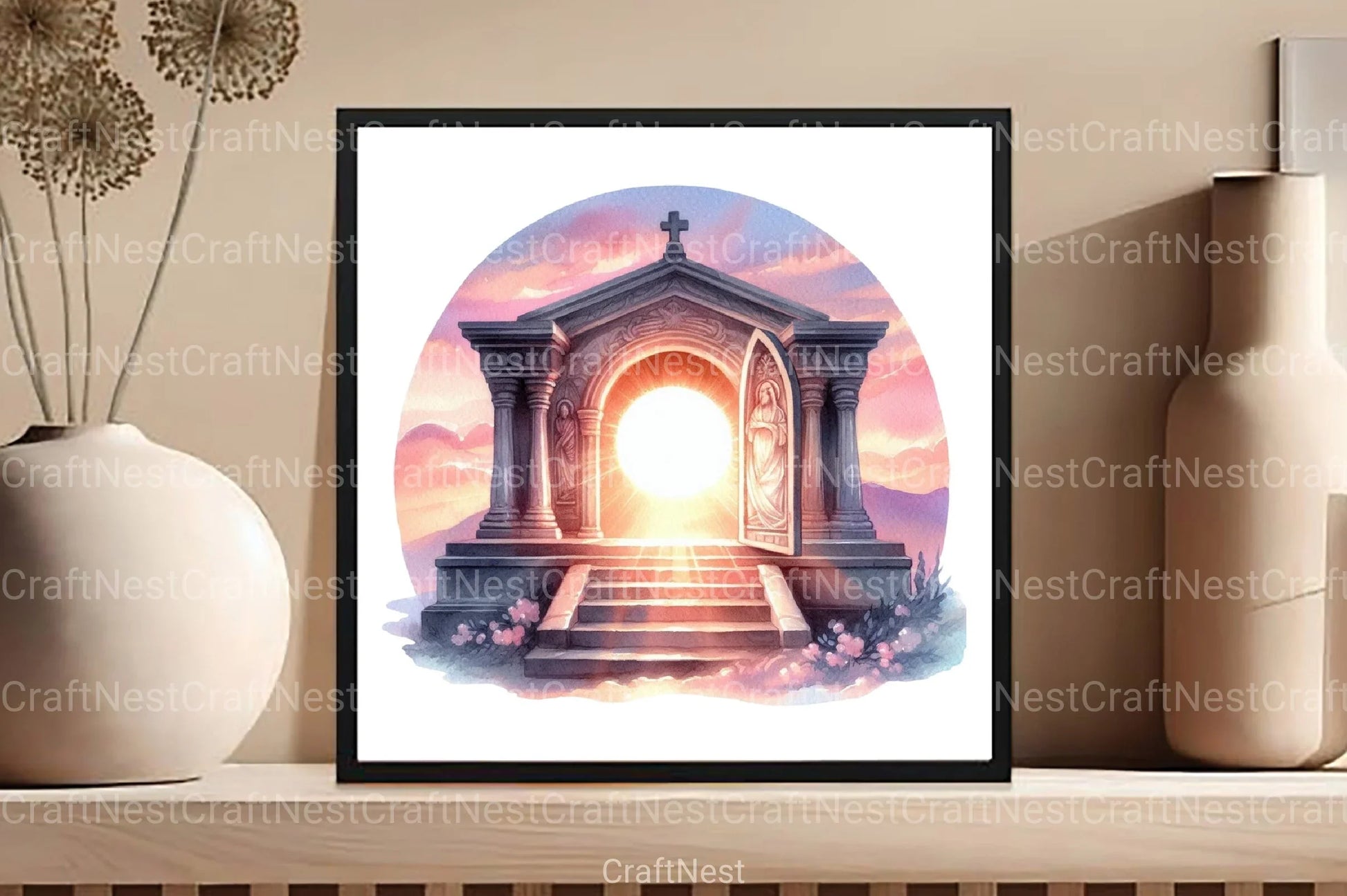 Pastel Christian Easter Clipart Bundle 1 - CraftNest - Digital Crafting and Art