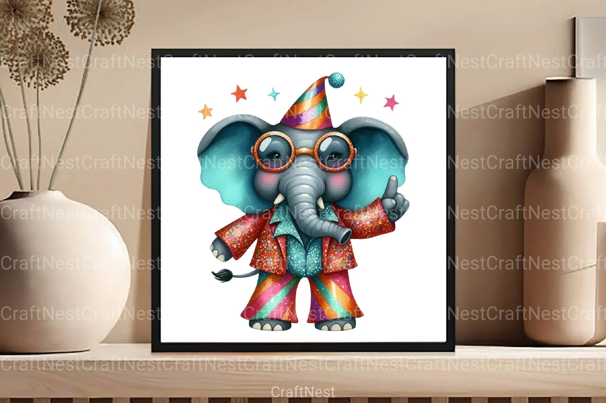 Funky Dressed Up Animals Clipart Bundle 3 - CraftNest - Digital Crafting and Art