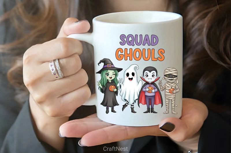 Squad Ghouls Halloween Clipart Bundle - CraftNest - Digital Crafting and Art