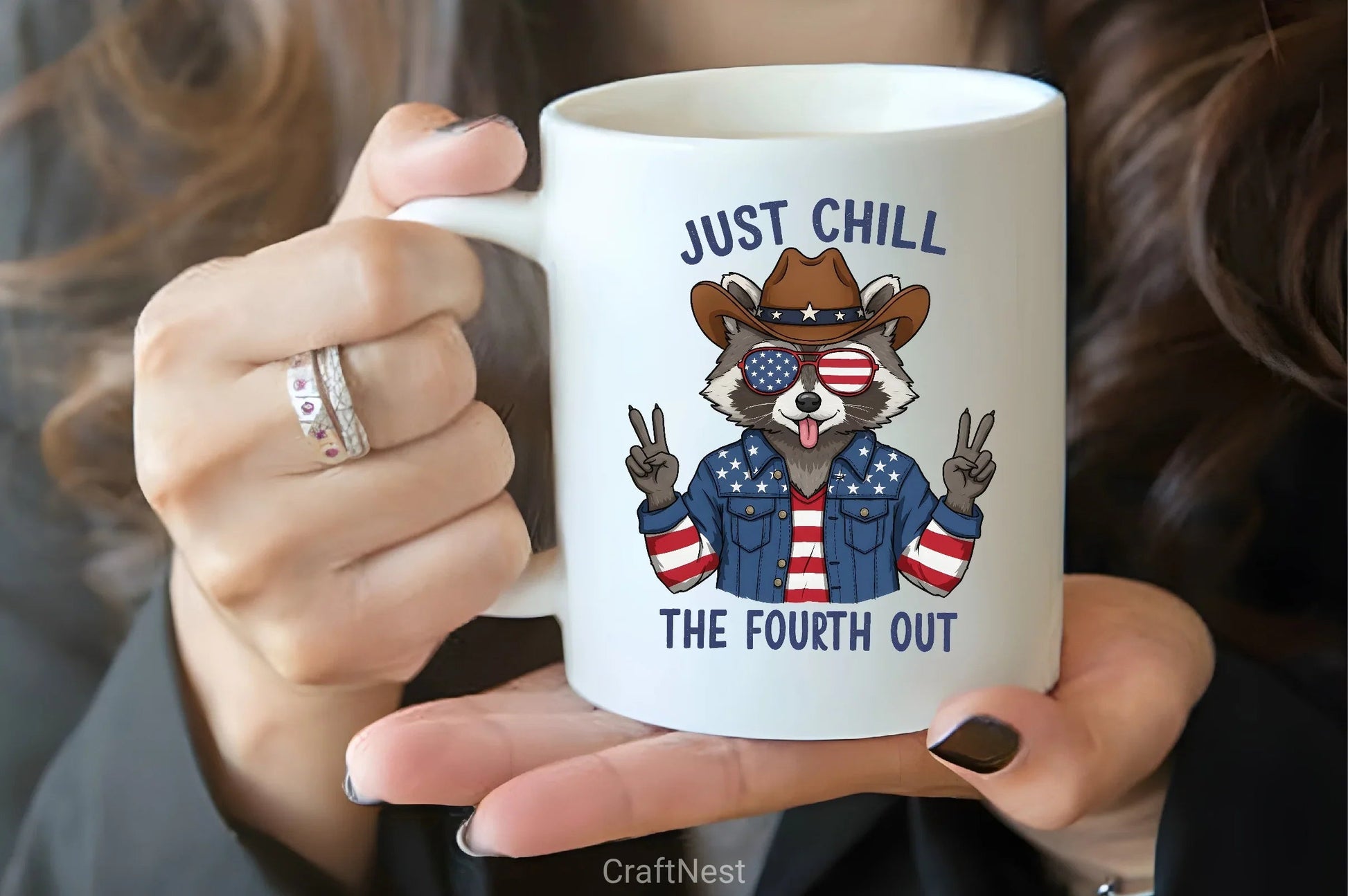 Funny Raccoon 4th of July Clipart Bundle - CraftNest - Digital Crafting and Art