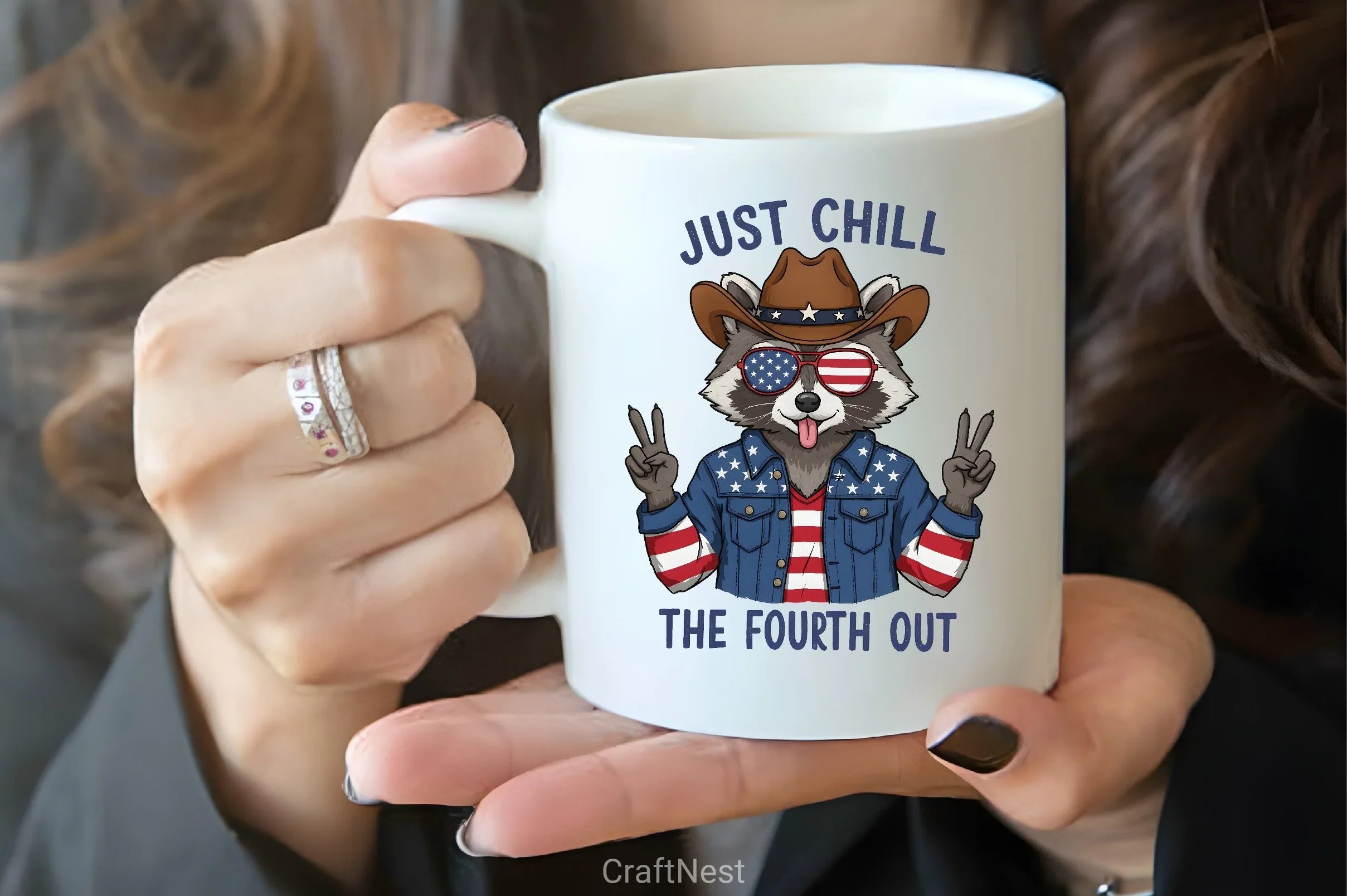 Funny Raccoon 4th of July Clipart Bundle - CraftNest - Digital Crafting and Art
