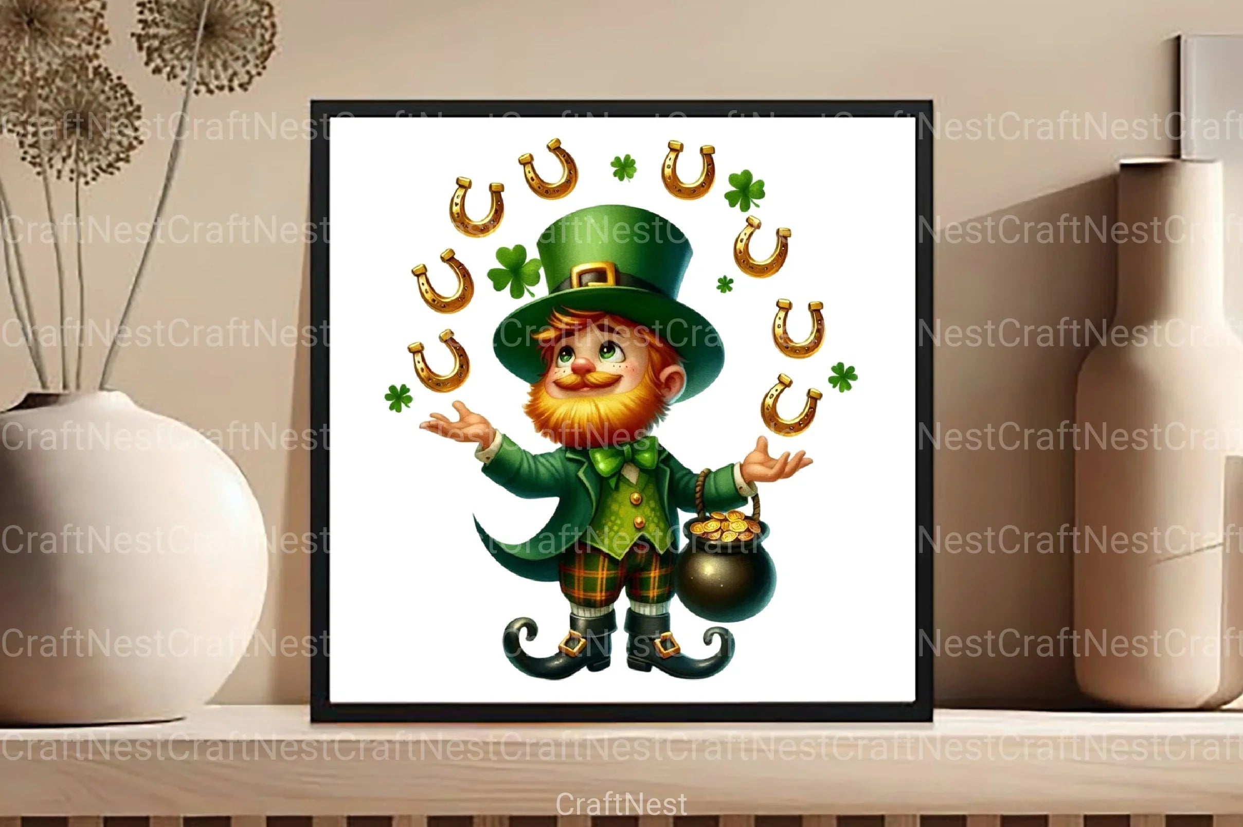 St. Patrick's Day Leprechaun Clipart Bundle 2 - CraftNest - Digital Crafting and Art