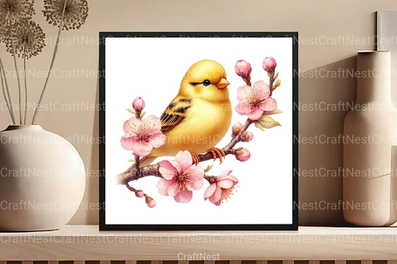 Summer Baby Birds Clipart Bundle 25 - CraftNest - Digital Crafting and Art