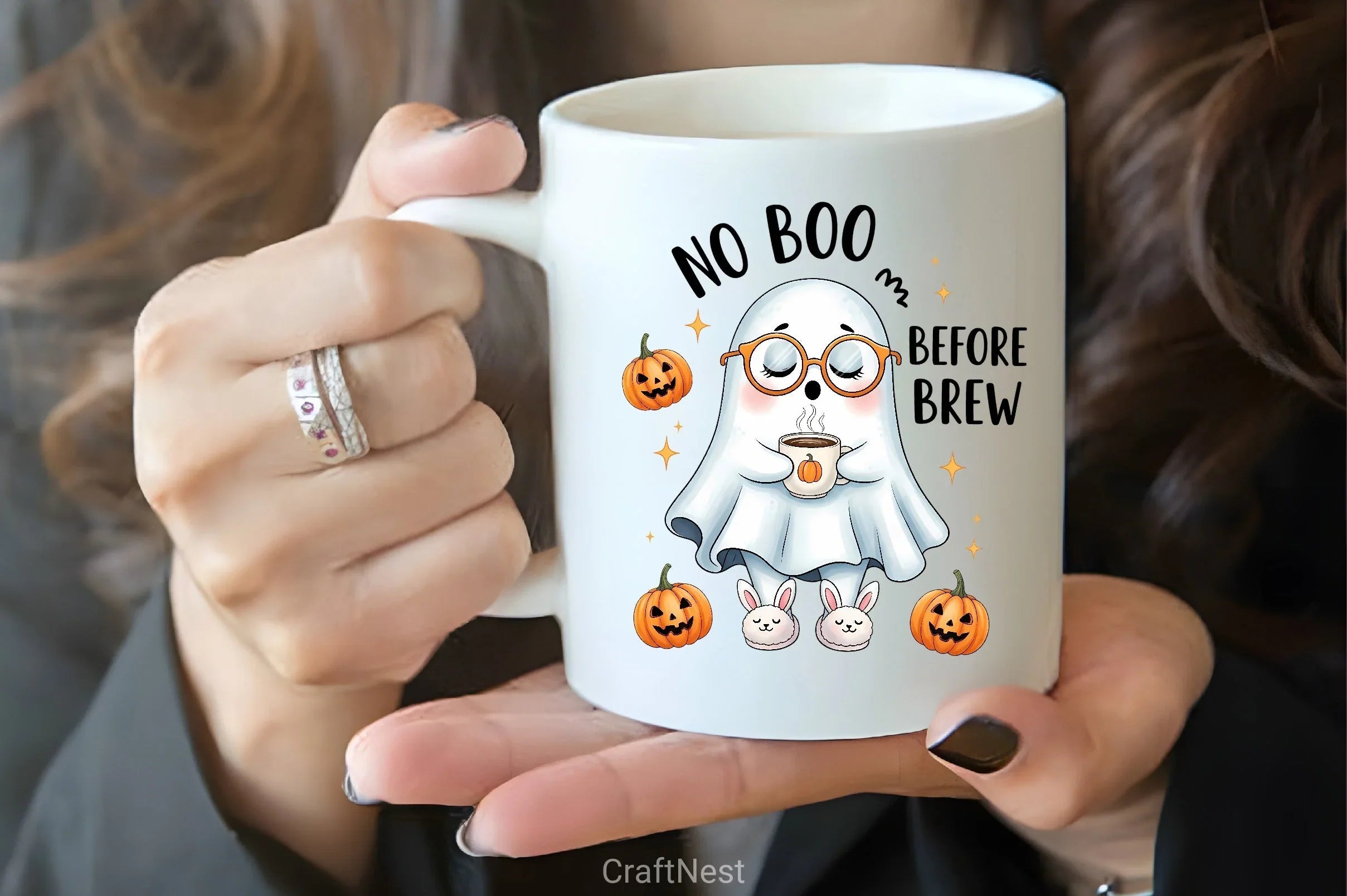 No Boo Before Brew Clipart Bundle - CraftNest - Digital Crafting and Art