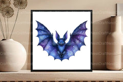 Midnight Blue Bats Clipart Bundle - CraftNest - Digital Crafting and Art