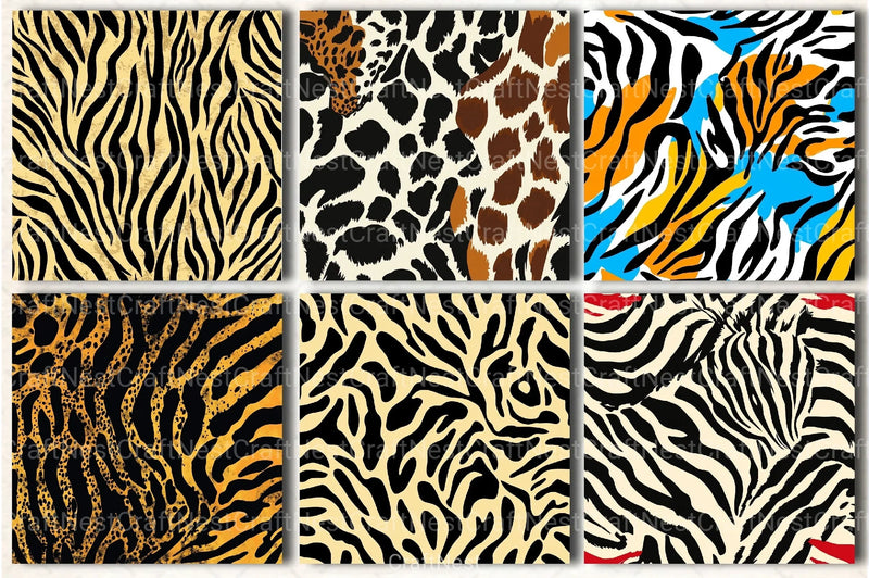 Vector Animal Print Patterns Clipart Bundle - CraftNest - Digital Crafting and Art