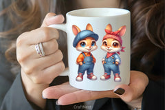 Hip Hop Couple Bunny Easter Clipart Bundle 1 - CraftNest - Digital Crafting and Art