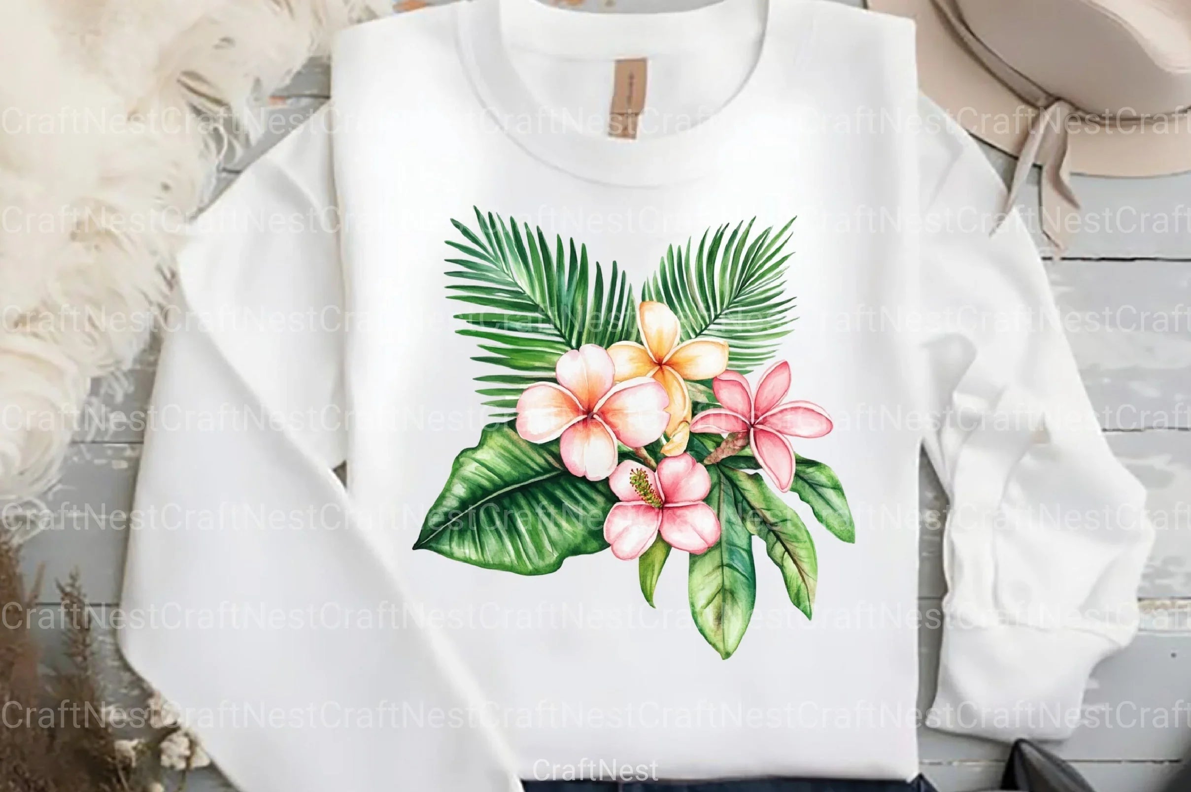 Tropical Summer Aesthetic Clipart Bundle 2 - CraftNest - Digital Crafting and Art