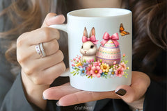 Cute Easter Bunny Clipart Bundle - CraftNest - Digital Crafting and Art