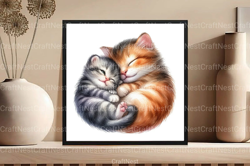 Soft & Warm Mother's Love Clipart Bundle 2 - CraftNest - Digital Crafting and Art