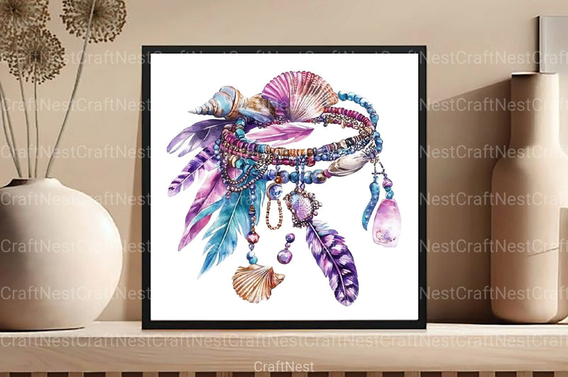 Boho Summer Clipart Bundle 6 - CraftNest - Digital Crafting and Art