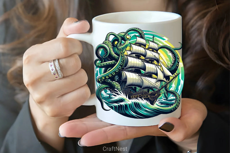 Kraken's Wrath Clipart Bundle - CraftNest - Digital Crafting and Art