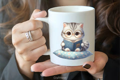 Funny Animals Reading Clipart Bundle 5 - CraftNest - Digital Crafting and Art