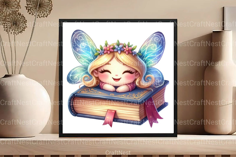 Cute Fairy School Clipart Bundle - CraftNest - Digital Crafting and Art
