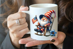 Memorial Day Gnomes Clipart Bundle 4 - CraftNest - Digital Crafting and Art