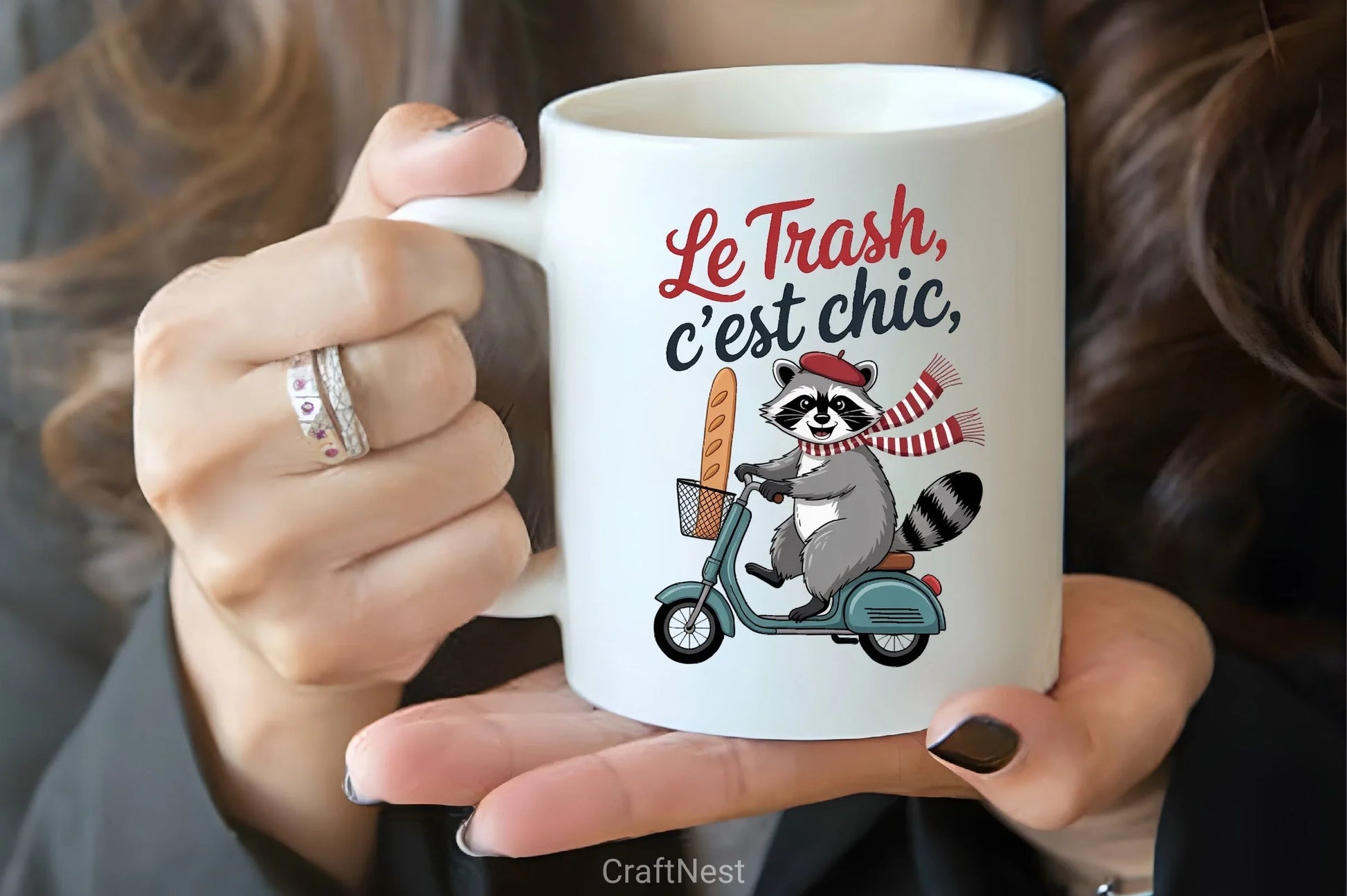 Raccoon Scooter Baguette Clipart Bundle - CraftNest - Digital Crafting and Art