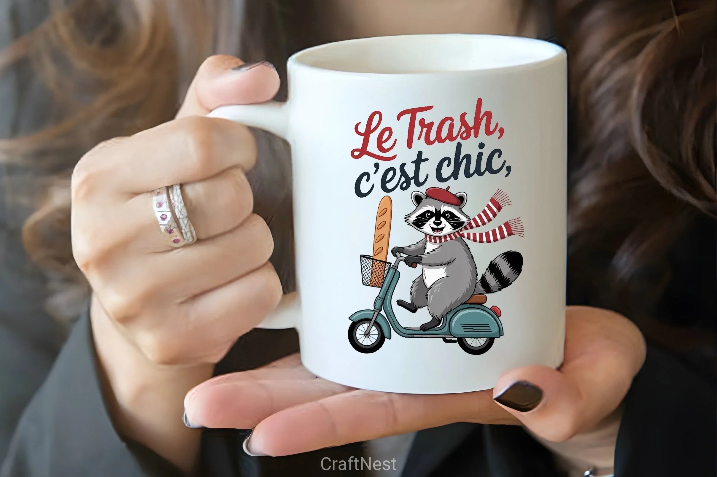 Raccoon Scooter Baguette Clipart Bundle - CraftNest - Digital Crafting and Art
