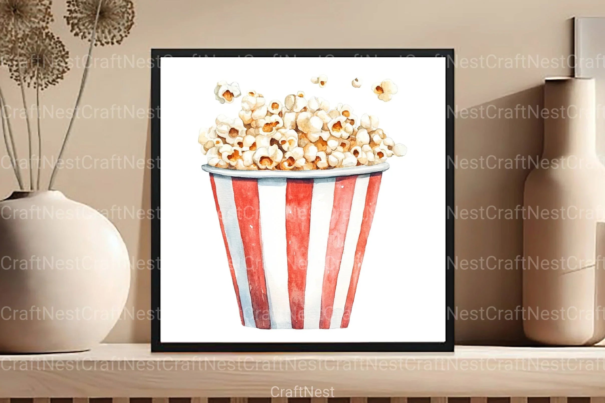 Summer Popcorn Clipart Bundle - CraftNest - Digital Crafting and Art