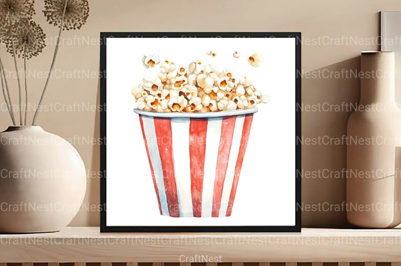 Summer Popcorn Clipart Bundle - CraftNest - Digital Crafting and Art