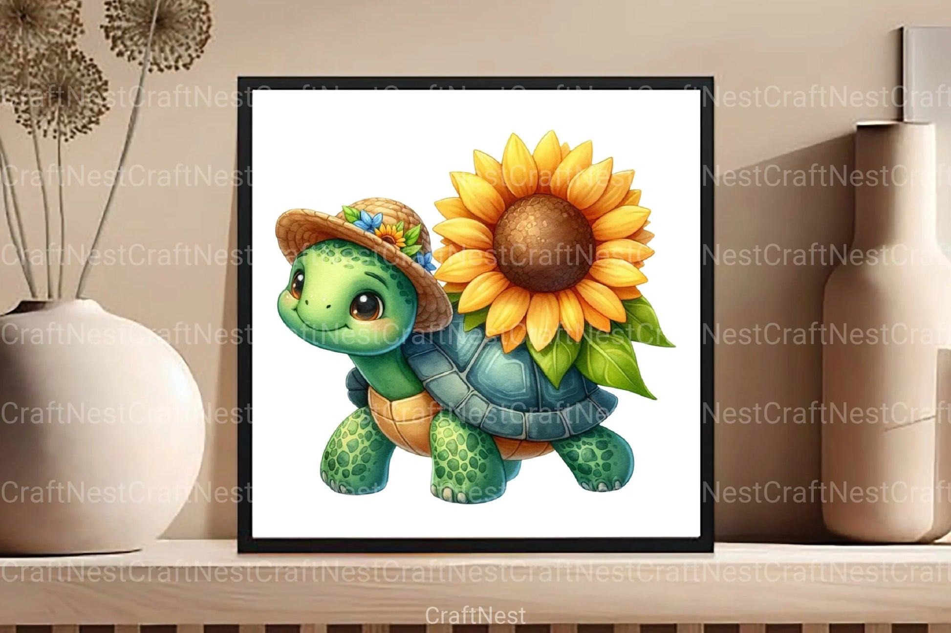 Spring Turtles Clipart Bundle - CraftNest - Digital Crafting and Art