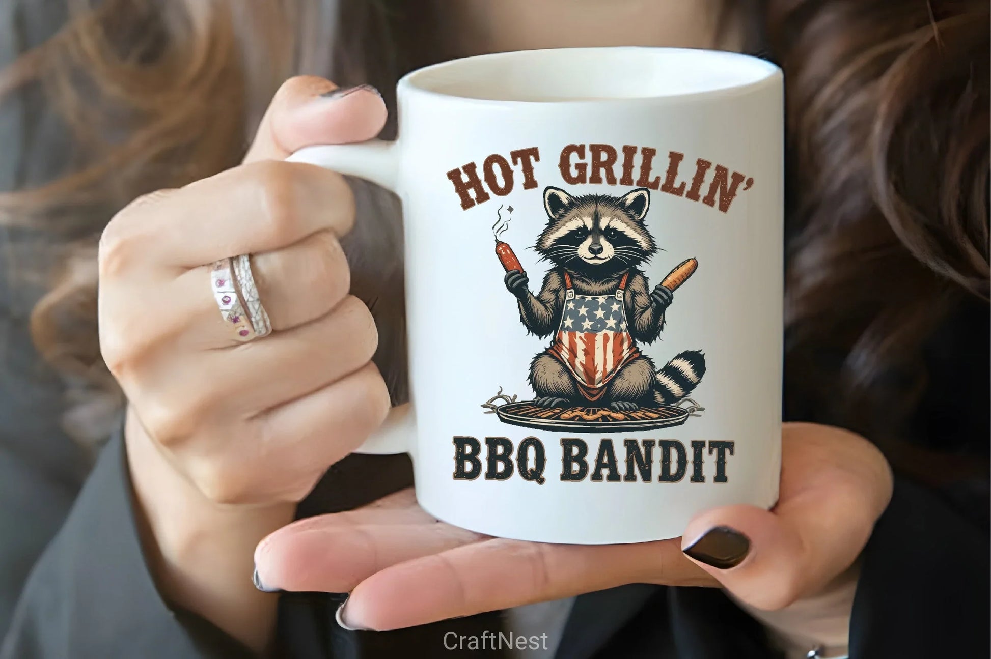 BBQ Bandit Raccoon Clipart Bundle - CraftNest - Digital Crafting and Art