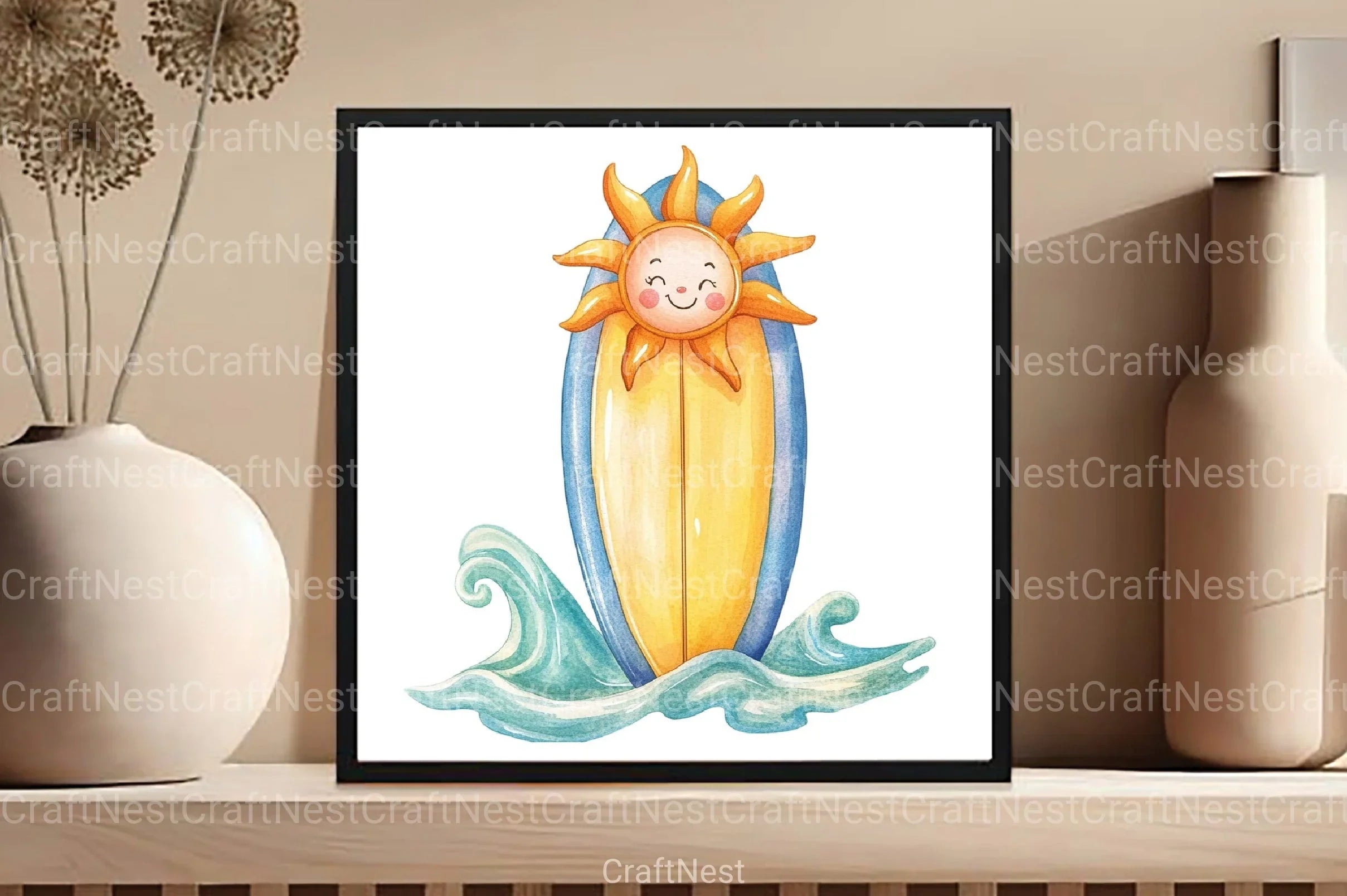 Summer Surfboard Clipart Bundle 99 - CraftNest - Digital Crafting and Art