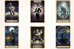 Funny Halloween Tarot Card Clipart Bundle - CraftNest - Digital Crafting and Art