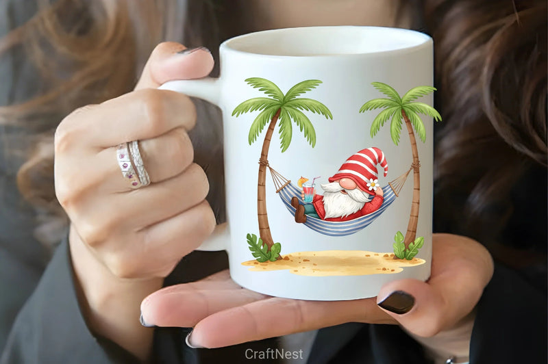Hammock Time Summer Gnome Clipart Bundle - CraftNest - Digital Crafting and Art