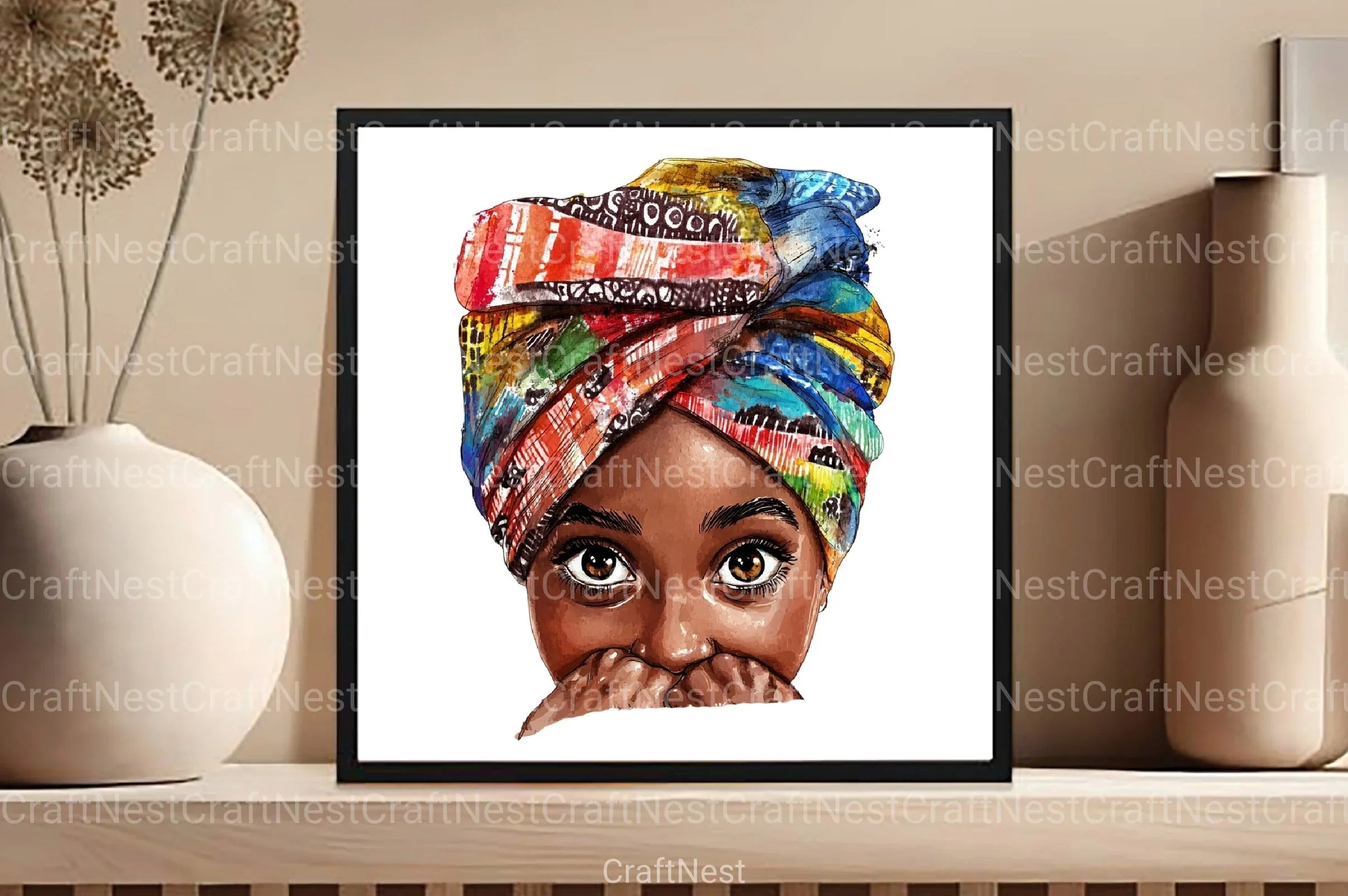 Peeking Black Girls Clipart Bundle 1 - CraftNest - Digital Crafting and Art