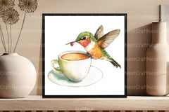 Funny Cartoon Caffeinated Bird Clipart Bundle - CraftNest - Digital Crafting and Art