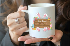 Easter Bunny Name Frame Clipart Bundle - CraftNest - Digital Crafting and Art