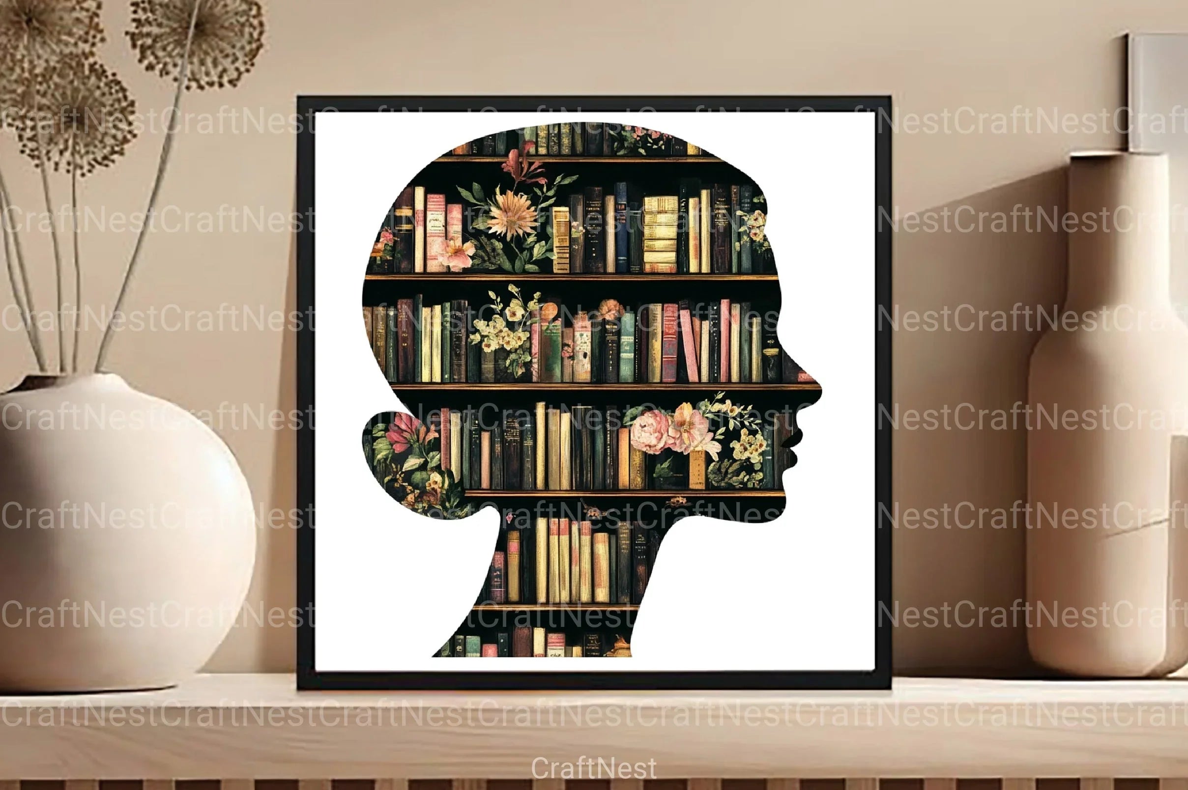 Book Girl and Library Clipart Bundle 99 - CraftNest - Digital Crafting and Art