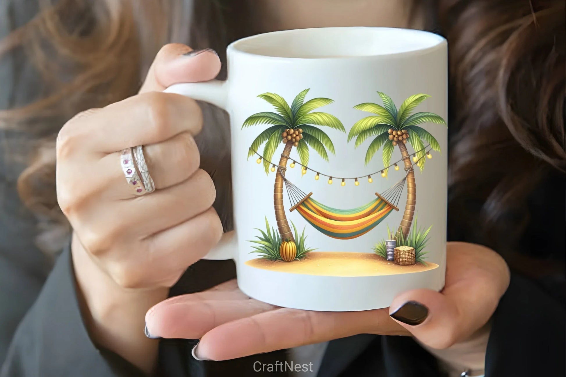 Mediterranean Lemon Beach Clipart Bundle - CraftNest - Digital Crafting and Art