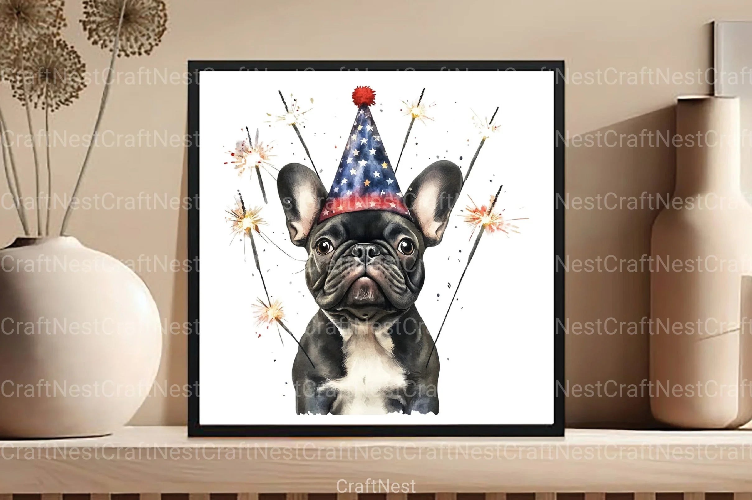 Cute Dogs 4th of July Clipart Bundle - CraftNest - Digital Crafting and Art