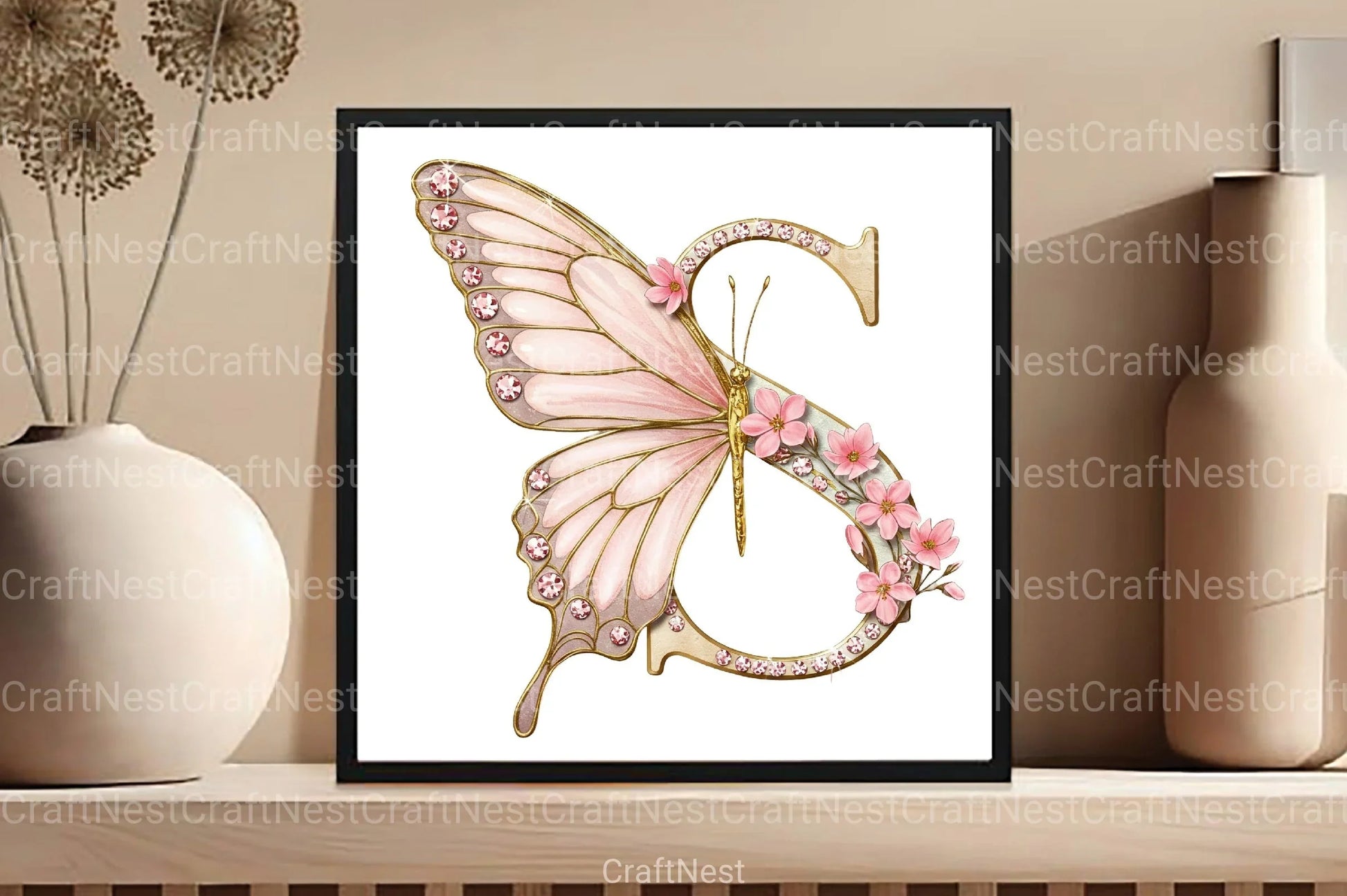 Butterfly Alphabet Clipart Bundle 99 - CraftNest - Digital Crafting and Art