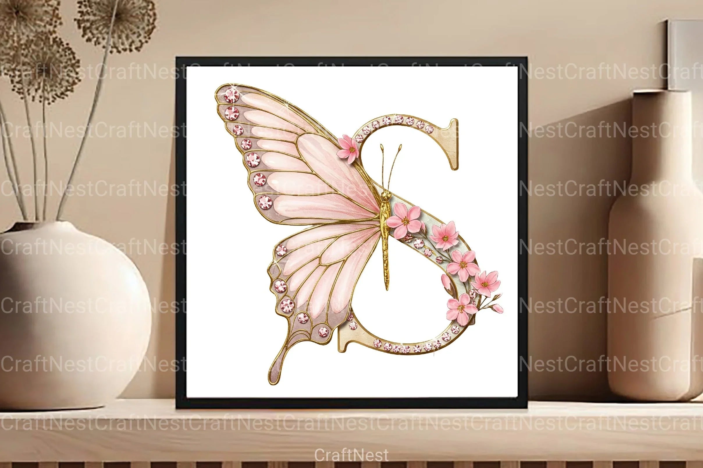 Butterfly Alphabet Clipart Bundle 99 - CraftNest - Digital Crafting and Art