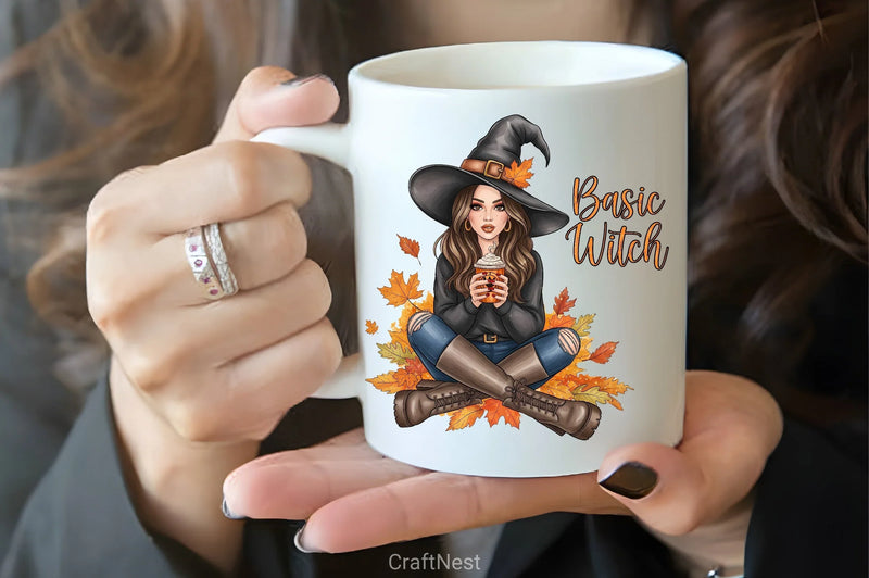 Basic Witch Pumpkin Spice Clipart Bundle - CraftNest - Digital Crafting and Art