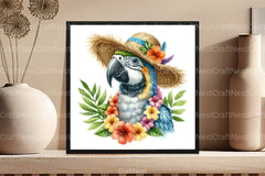 Summer Parrot Clipart Bundle 23 - CraftNest - Digital Crafting and Art