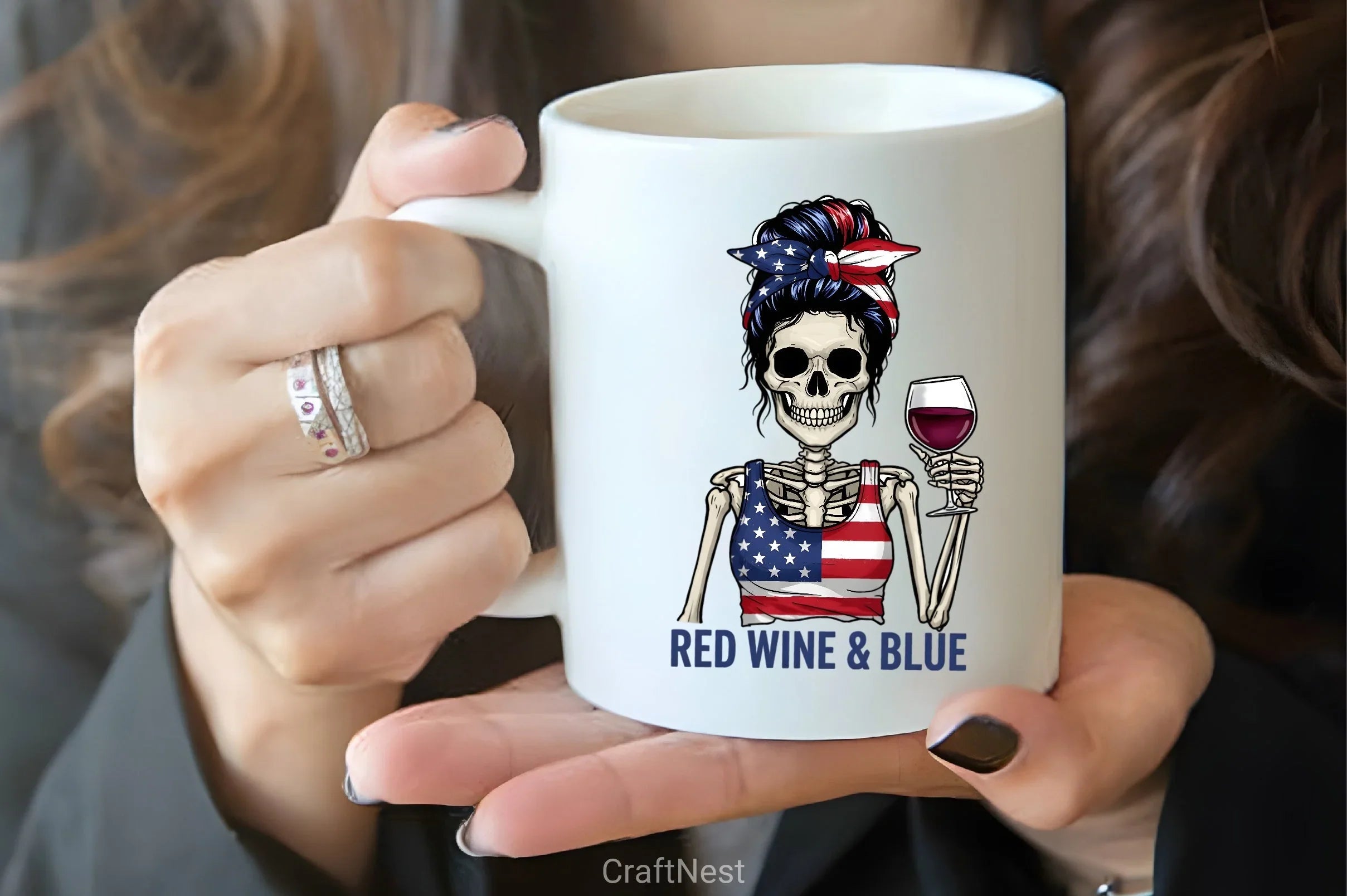 4th of July Wine & Blue Clipart Bundle 2 - CraftNest - Digital Crafting and Art