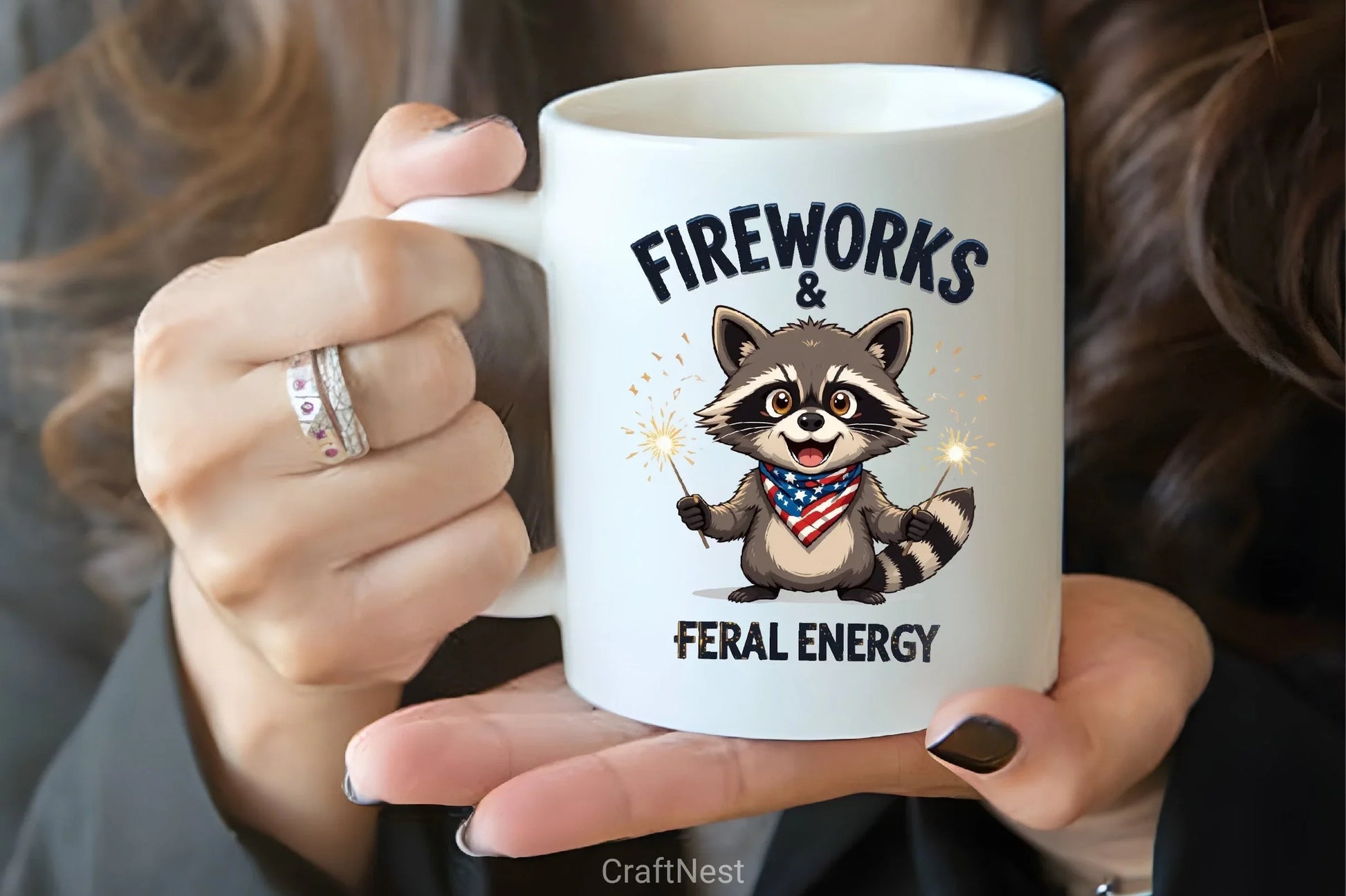 Cartoon Raccoon Sparklers Clipart Bundle - CraftNest - Digital Crafting and Art