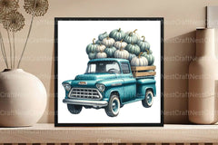 Vintage Fall Truck Clipart Bundle - CraftNest - Digital Crafting and Art