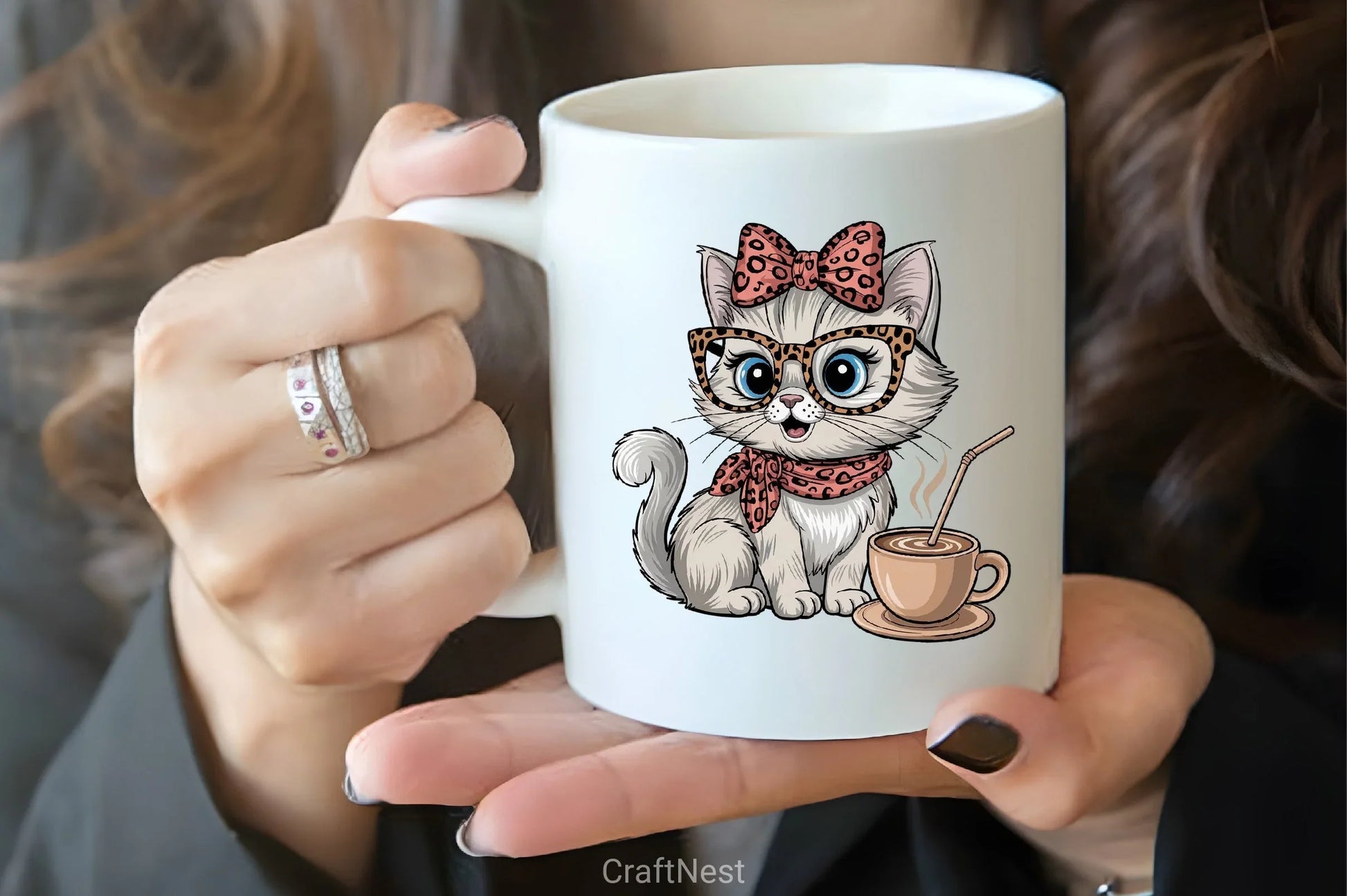 Bow Cat Clipart Bundle 2 - CraftNest - Digital Crafting and Art