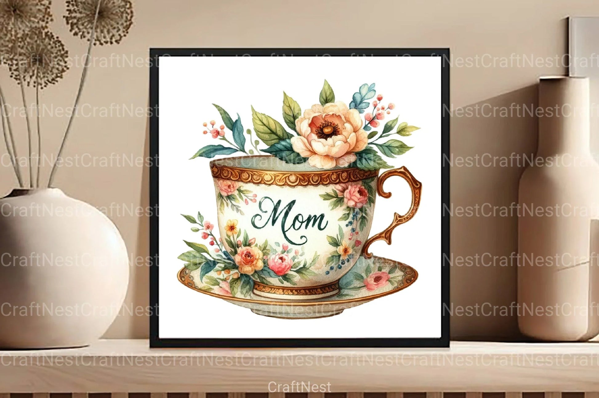 Retro Mother's Day Clipart Bundle 2 - CraftNest - Digital Crafting and Art