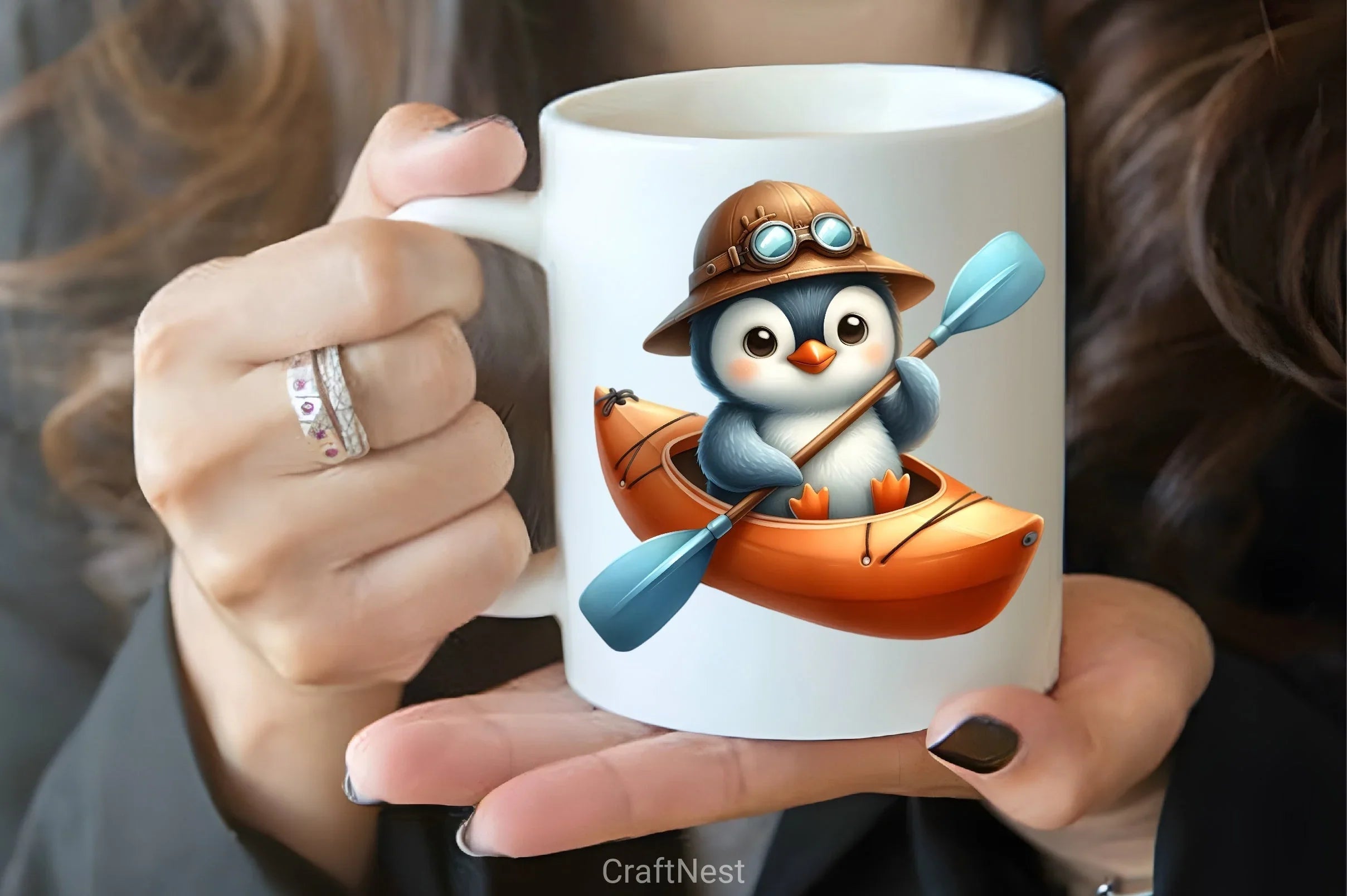 Penguin Rafting Clipart Bundle - CraftNest - Digital Crafting and Art