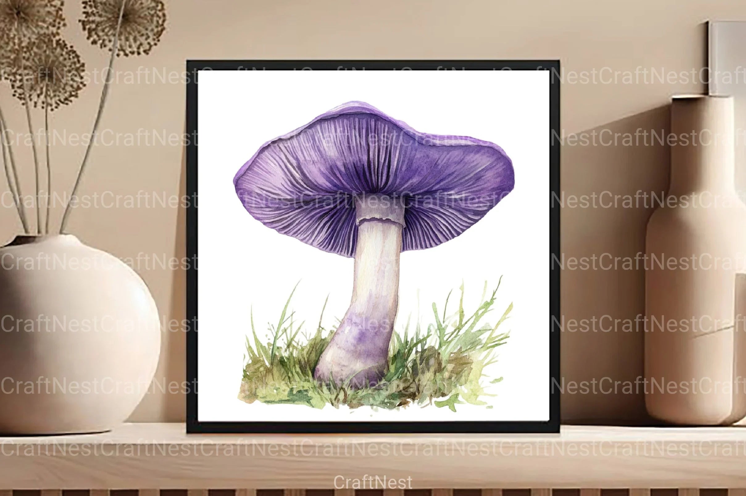 Summer Mushroom Clipart Bundle 11 - CraftNest - Digital Crafting and Art