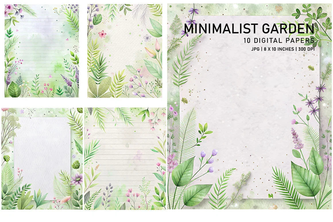 Minimalist Garden Papers