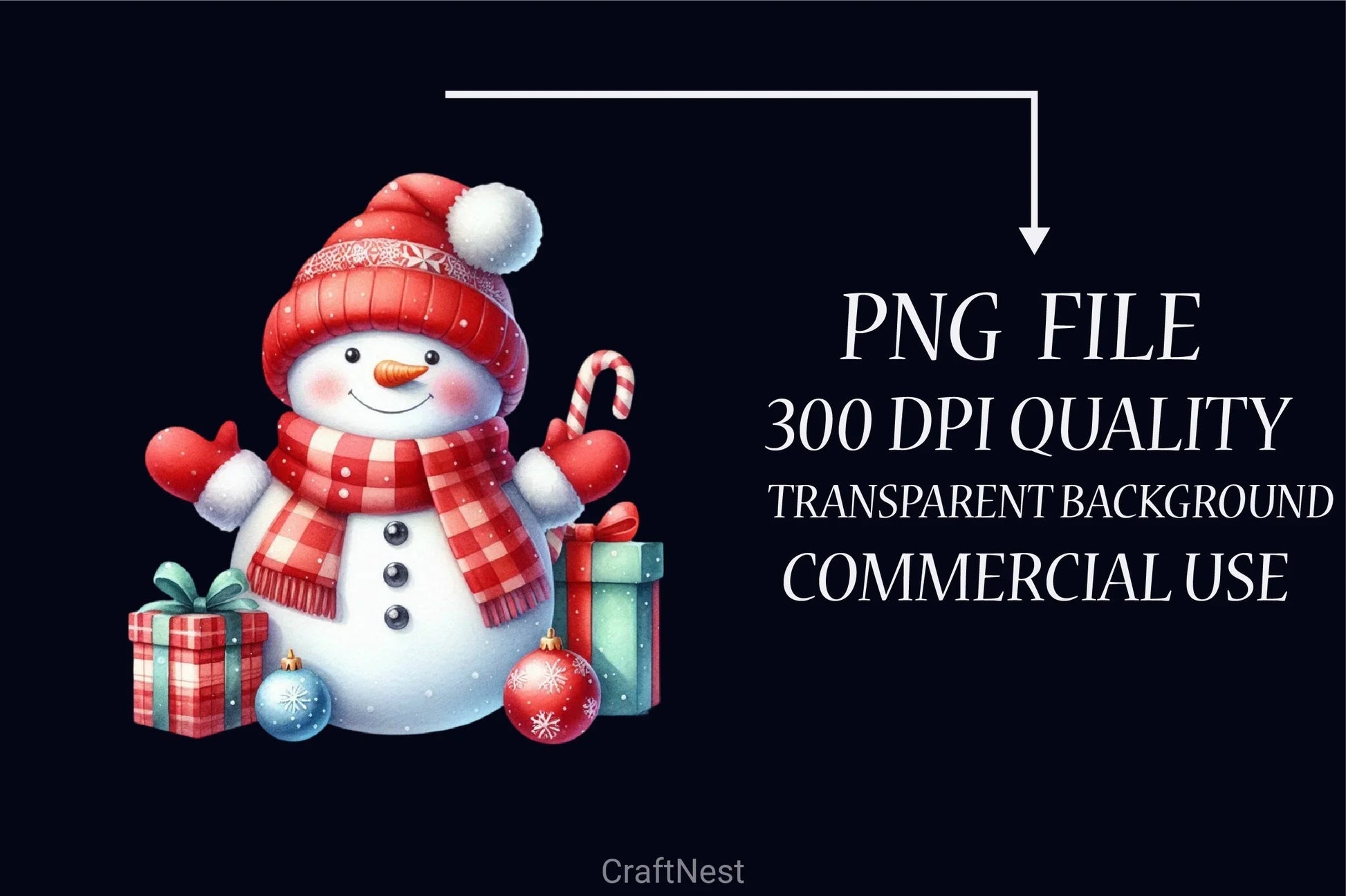 Festive Snowman Clipart Bundle - CraftNest - Digital Crafting and Art