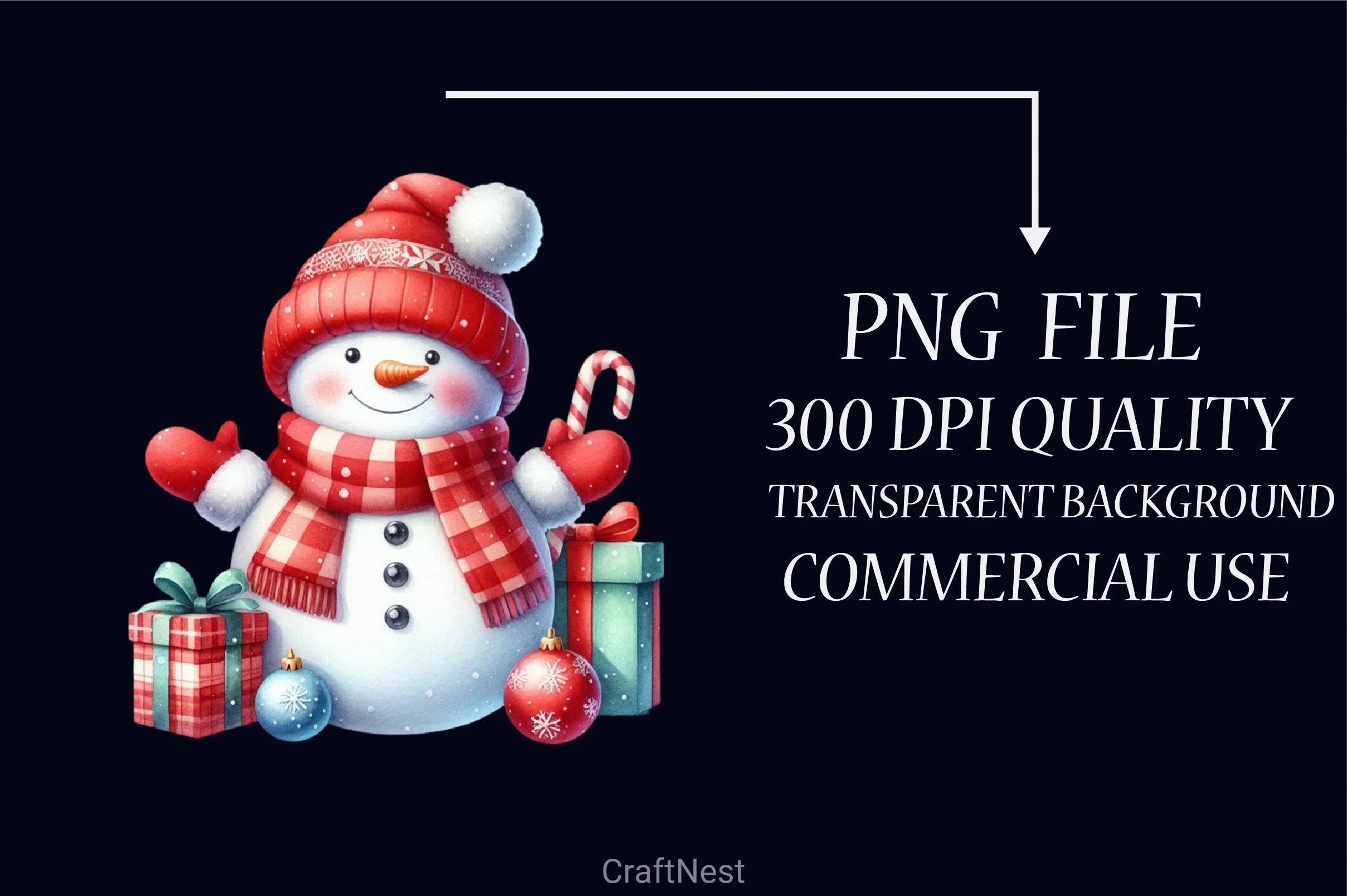 Festive Snowman Clipart Bundle - CraftNest - Digital Crafting and Art